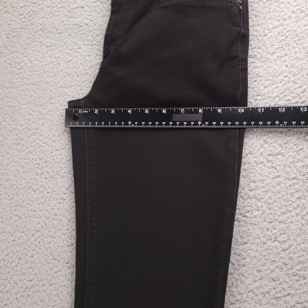 WHBM Jeans Size 6 Skinny Flare Leg Mid Rise Black Stretch Denim 29x33 - Picture 13 of 16